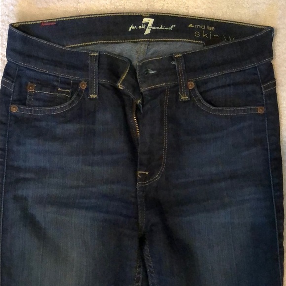 -7 For all mankind the mid rise skinny Sz 26 - Picture 4 of 4
